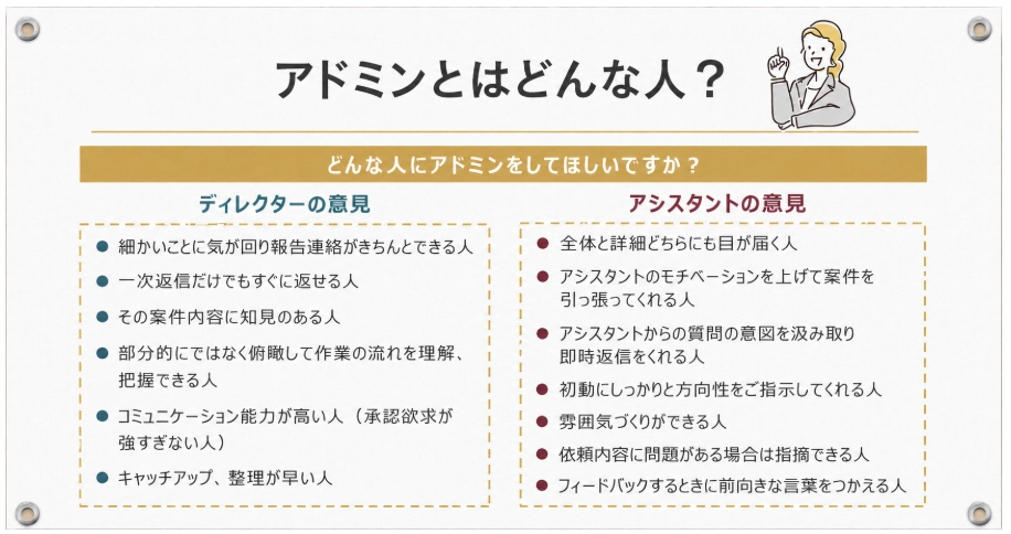 アドミンとはどんな人か