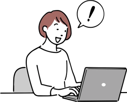 急ぎのデータ処理に慌てる担当者のイラスト