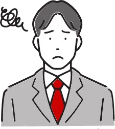 AI導入に悩む男性