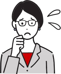 顧客満足度の低下に悩む女性